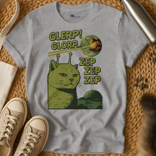 MewTee Gray / S Gleep Glorp Cat Tee
