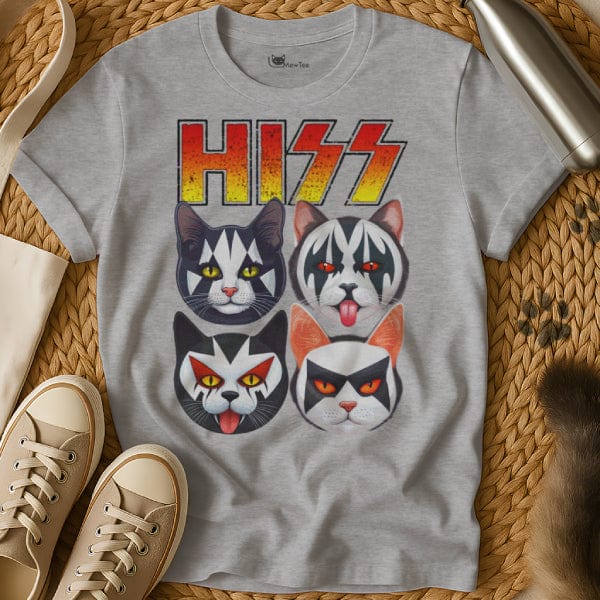 MewTee Gray / S Hiss Shirt | Cat Tee