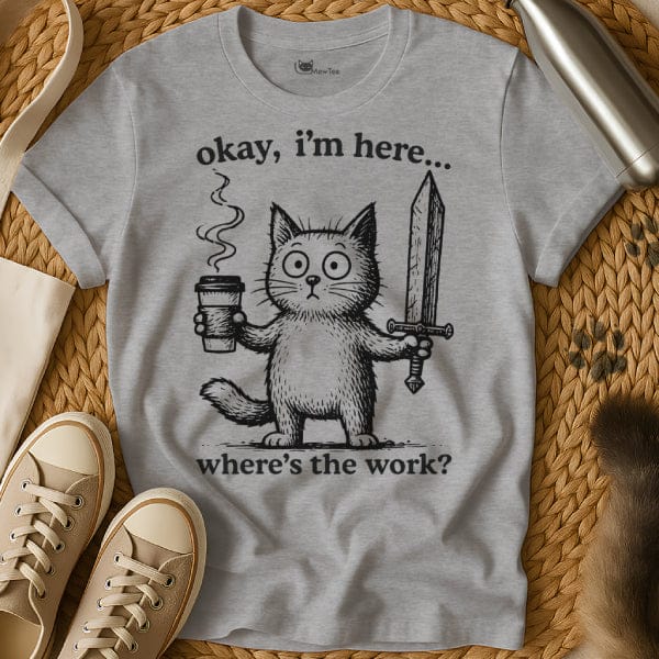 MewTee Gray / S I Am Here Shirt