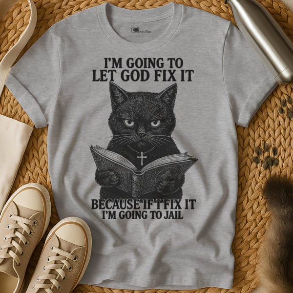 MewTee Gray / S Jesus Fix It Shirt