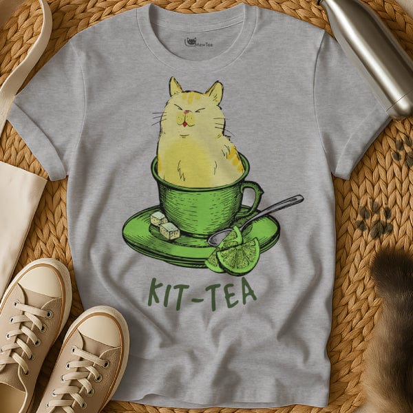 MewTee Gray / S Kit Tea Shirt | Cat Tee