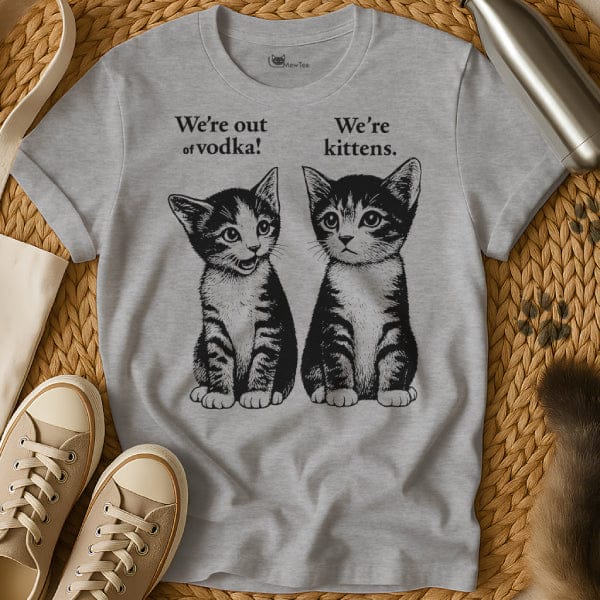 MewTee Gray / S Kitten Vodka Shirt