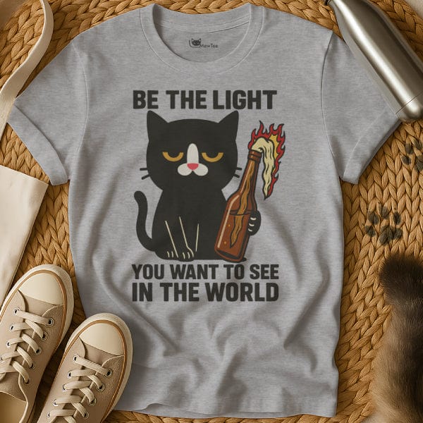 MewTee Gray / S Molotov Cocktail Shirt
