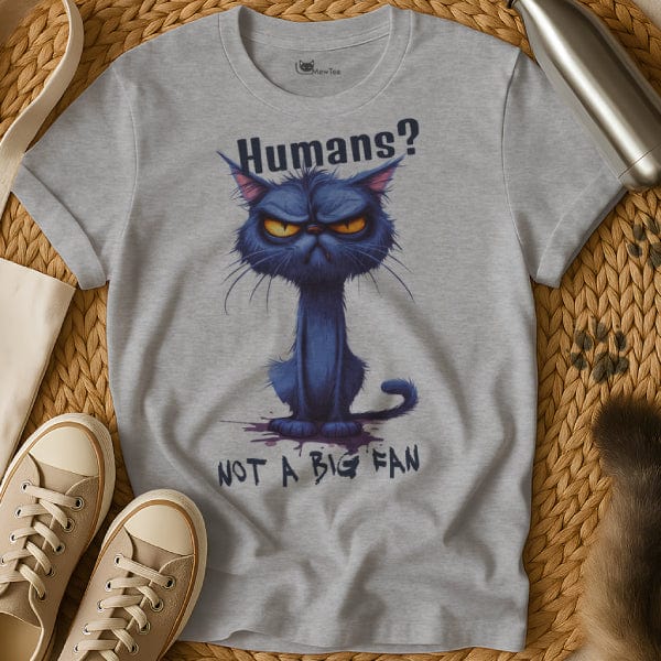 MewTee Gray / S Not A Big Fan | Cat Tee
