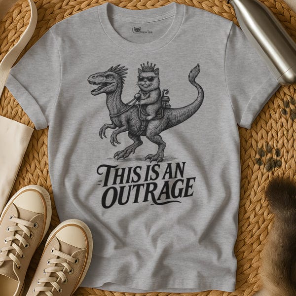 MewTee Gray / S Outrage T Shirt