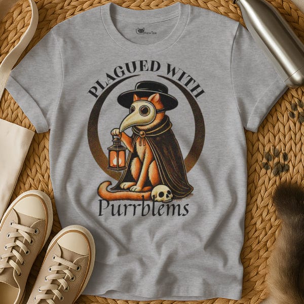 MewTee Gray / S Plague Doctor Shirt | Cat Tee