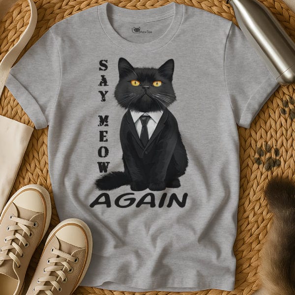 MewTee Gray / S Pulp Fiction Shirt | Cat Tee