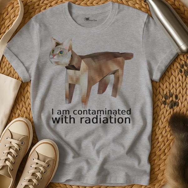 MewTee Gray / S Radiation Shirt | Cat Tee