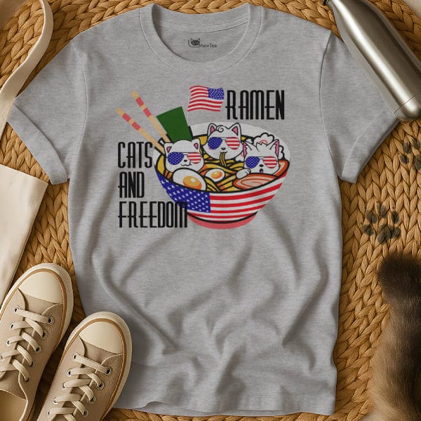 MewTee Gray / S Ramen Shirt | Cat Tee