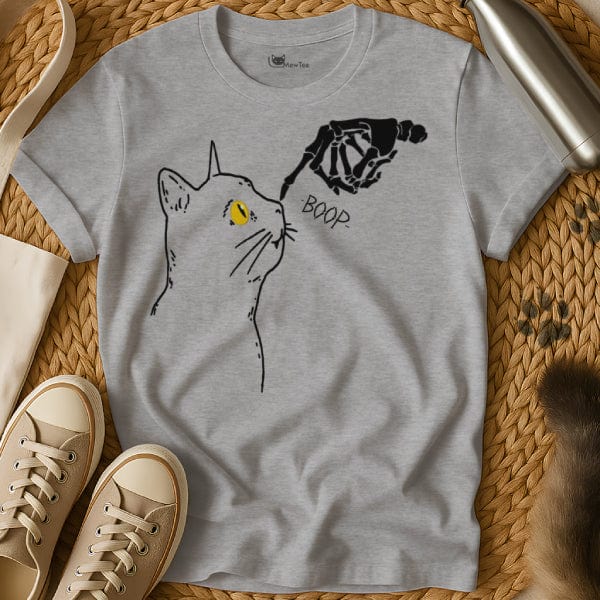 MewTee Gray / S Skeleton Shirt | Cat Tee