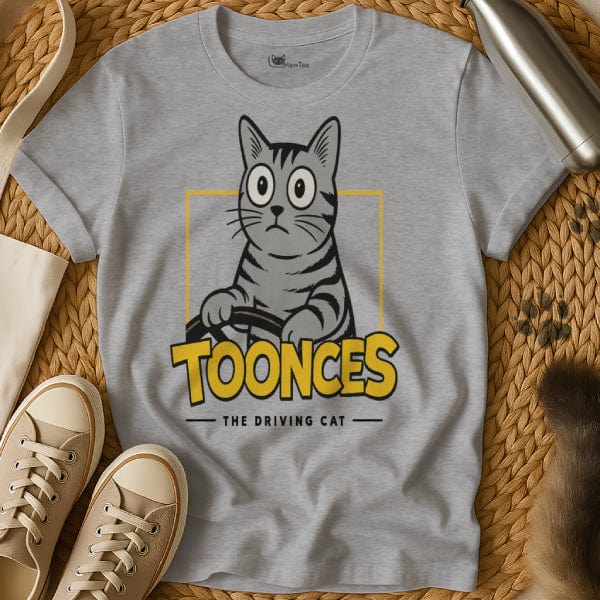 MewTee Gray / S Toonces the Driving Cat Tee