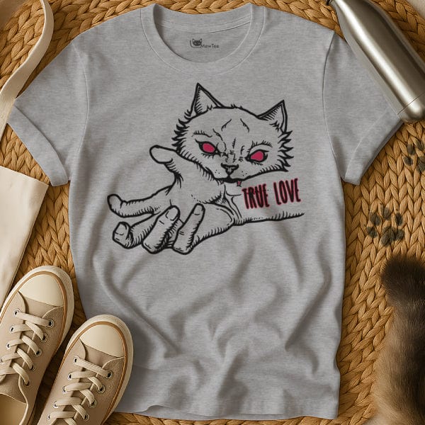 MewTee Gray / S True Love Shirt | Cat Tee
