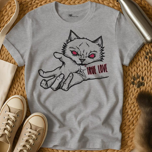 MewTee Gray / S True Love Shirt | Cat Tee