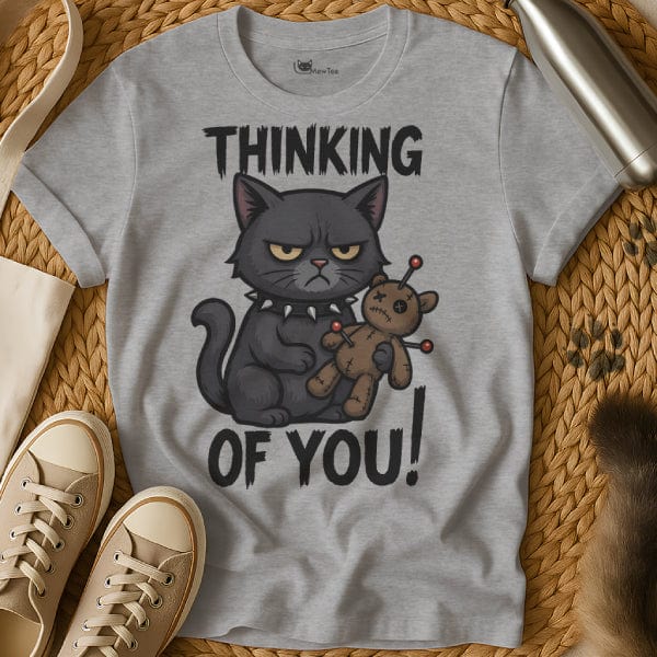 MewTee Gray / S Voodoo Shirt | Cat Tee