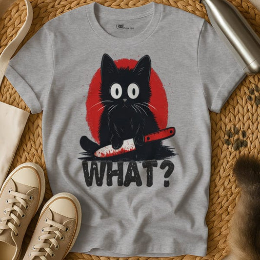 MewTee Gray / S What Shirt | Cat Tee