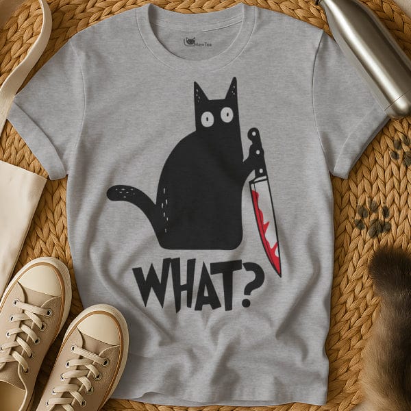 MewTee Gray / S What T-Shirt | Cat Tee