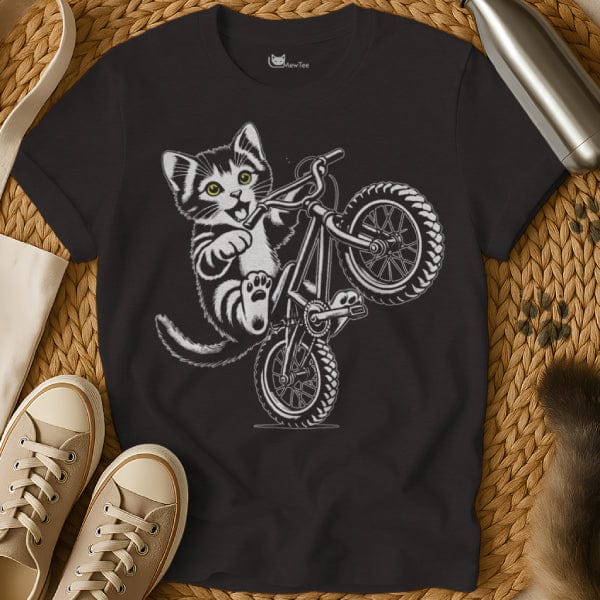 MewTee Kitten Bike Shirt | Cat Tee