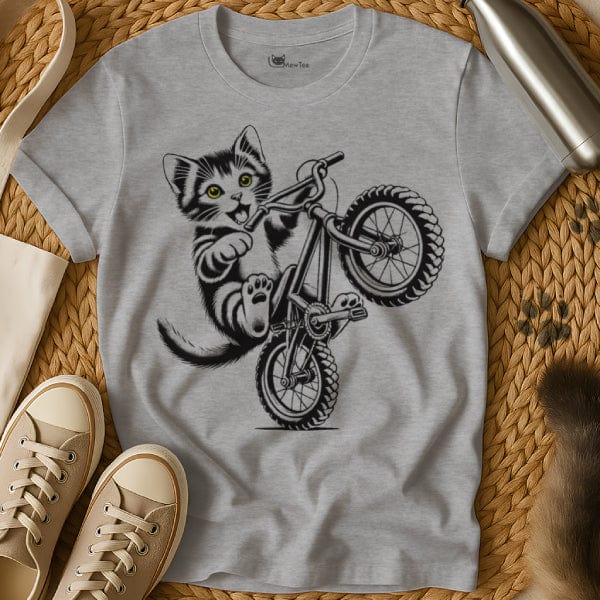 MewTee Kitten Bike Shirt | Cat Tee