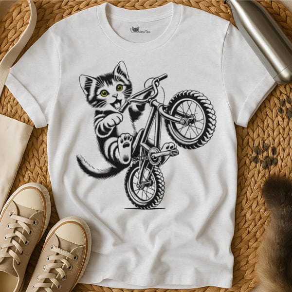 MewTee Kitten Bike Shirt | Cat Tee