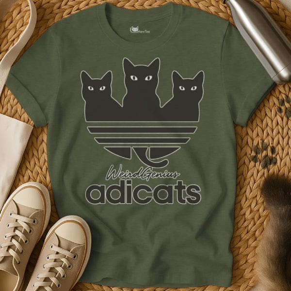 MewTee Military Green / S Adicats Shirt | Cat Tee