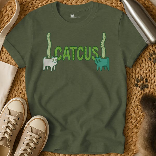 MewTee Military Green / S Cactus Shirt