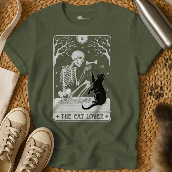 MewTee Military Green / S Cat Lover T Shirt | Cat Tee