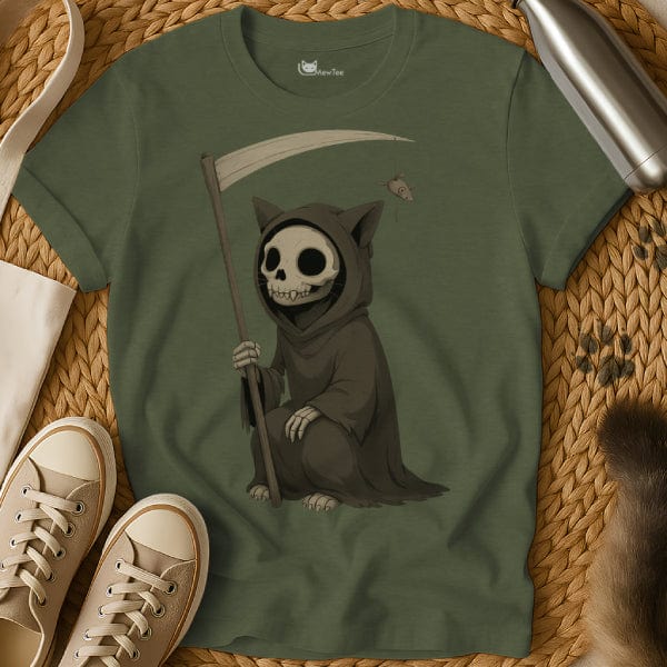 MewTee Military Green / S Cat Reaper | Cat Tee