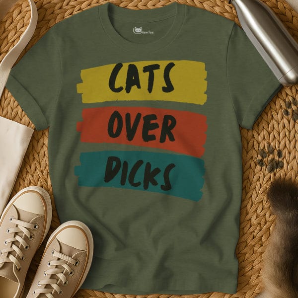 MewTee Military Green / S Cat Sarcasm Shirt | Cat Tee