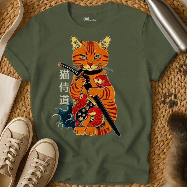 MewTee Military Green / S Catana Shirt | Cat Tee