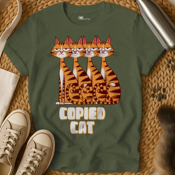 MewTee Military Green / S Copy Paste Shirt | Cat Tee