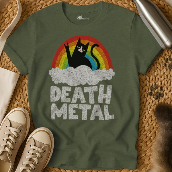 MewTee Military Green / S Death Metal Shirt