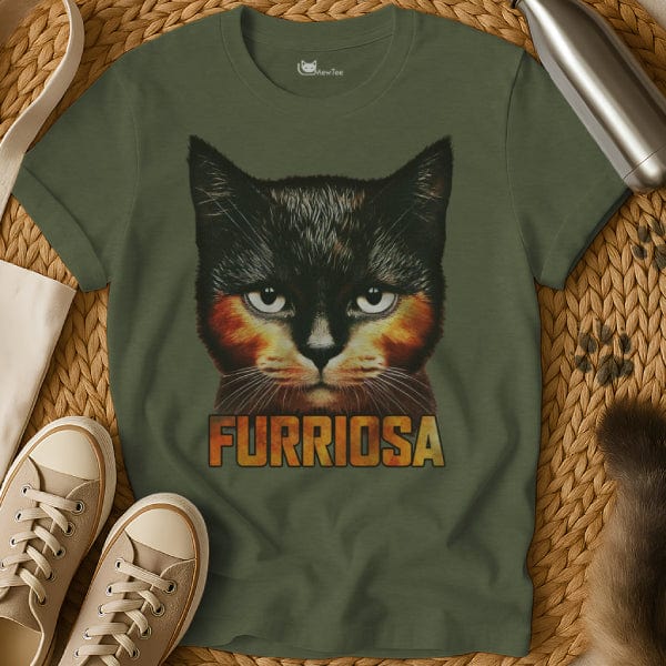 MewTee Military Green / S Furiosa T Shirt | Cat Tee