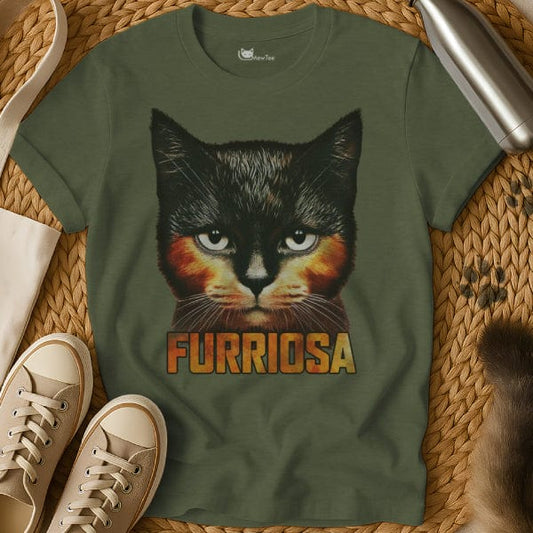 MewTee Military Green / S Furiosa T Shirt | Cat Tee