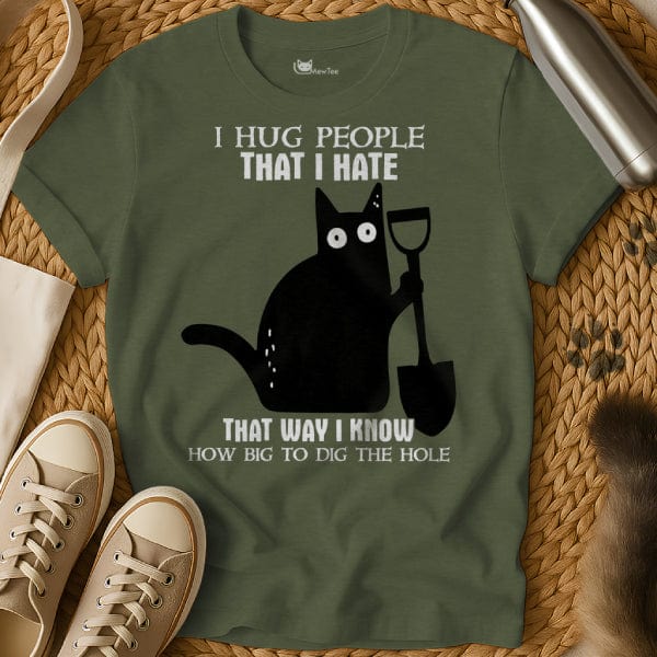 MewTee Military Green / S Hate Shirt | Cat Tee