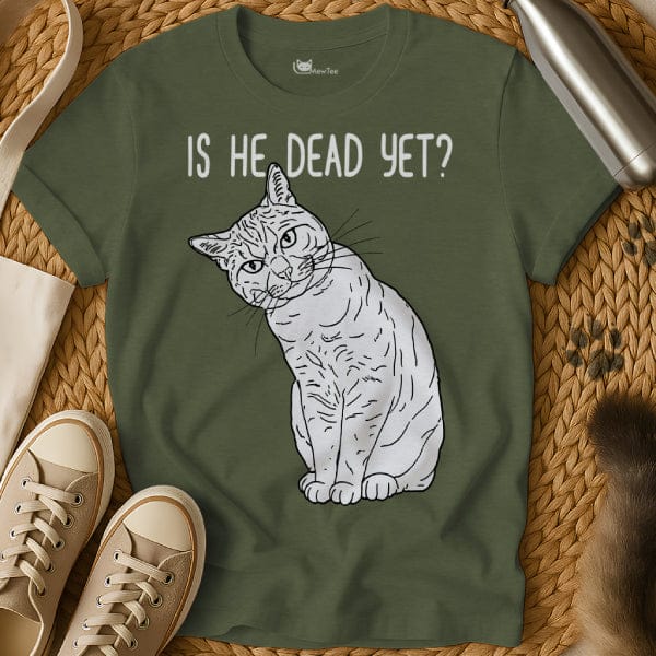 MewTee Military Green / S Is He Dead Shirt