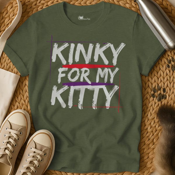 MewTee Military Green / S Kinky Shirt | Cat Tee
