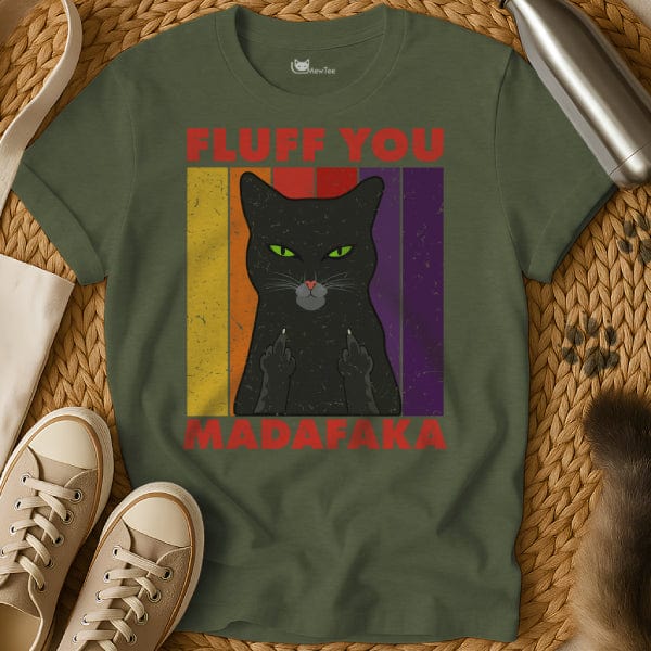 MewTee Military Green / S Madafakas Shirt | Cat Tee