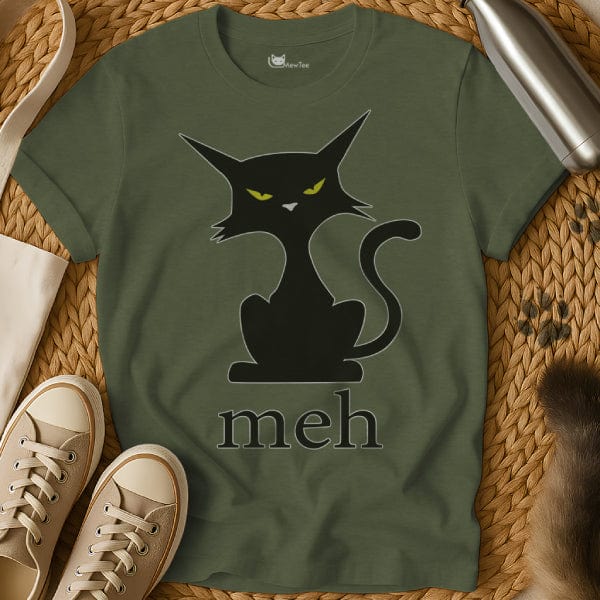 MewTee Military Green / S Meh Shirt | Cat Tee