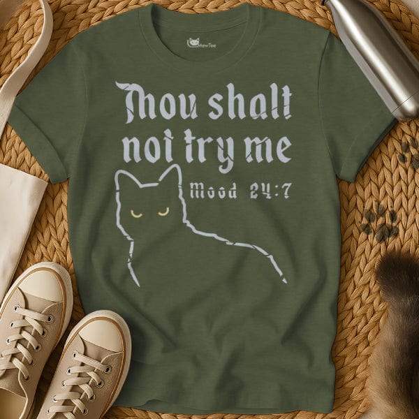 MewTee Military Green / S Mood Shirt | Cat Tee