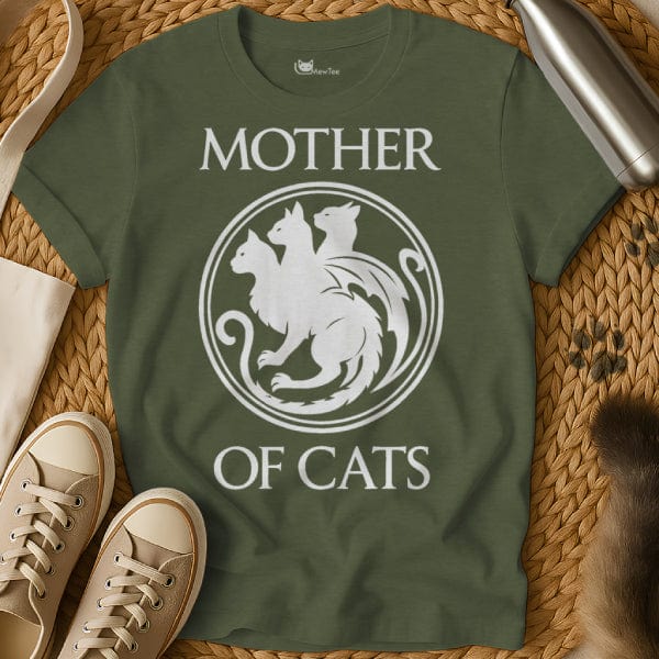 MewTee Military Green / S Mother of Cats Shirt | Cat Tee