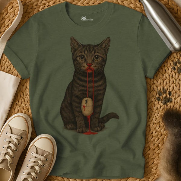 MewTee Military Green / S Mouse Shirt | Cat Tee