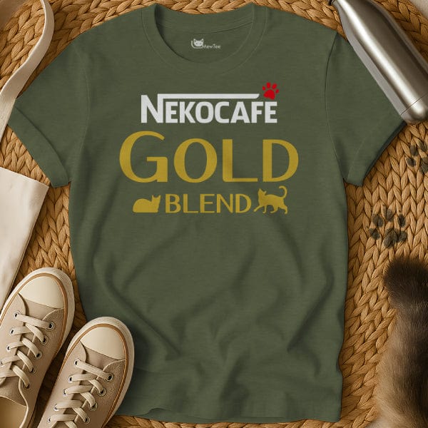MewTee Military Green / S Nekocafe Shirt