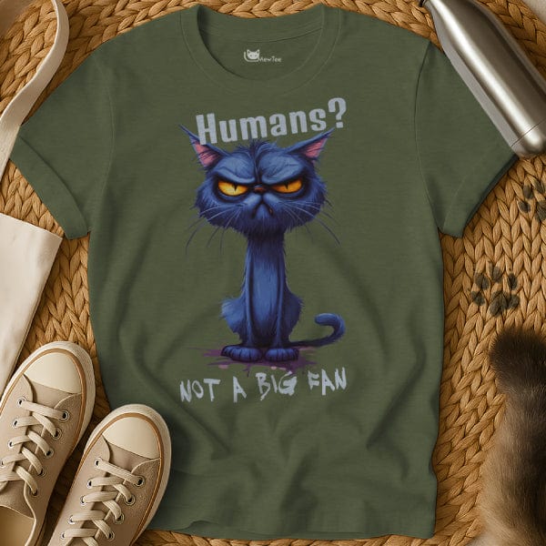 MewTee Military Green / S Not A Big Fan | Cat Tee