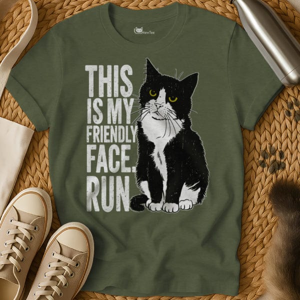 MewTee Military Green / S Not Friendly Shirt