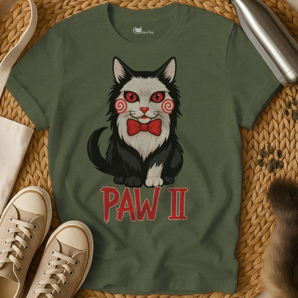 MewTee Military Green / S Paw Shirt | Cat Tee