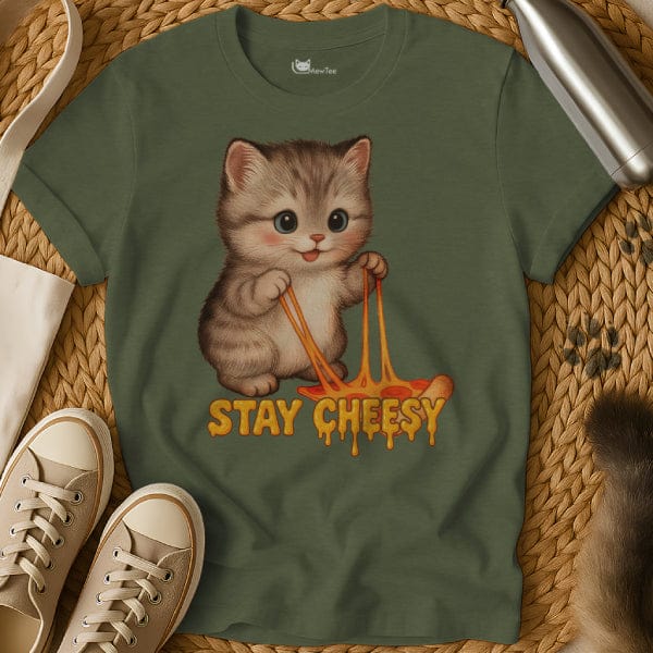 MewTee Military Green / S Pizza Shirt
