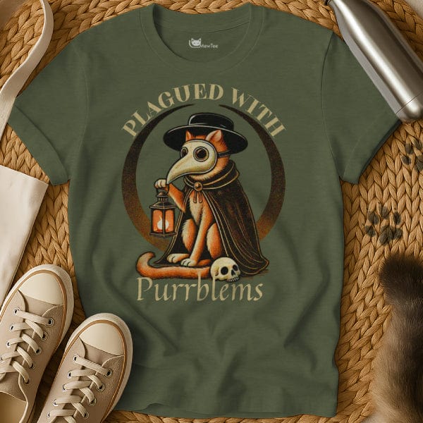 MewTee Military Green / S Plague Doctor Shirt | Cat Tee