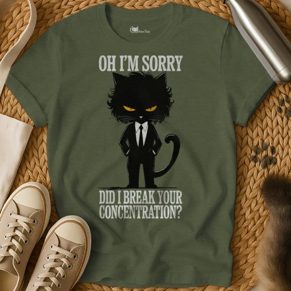 MewTee Military Green / S Pulp Fiction T Shirt | Cat Tee