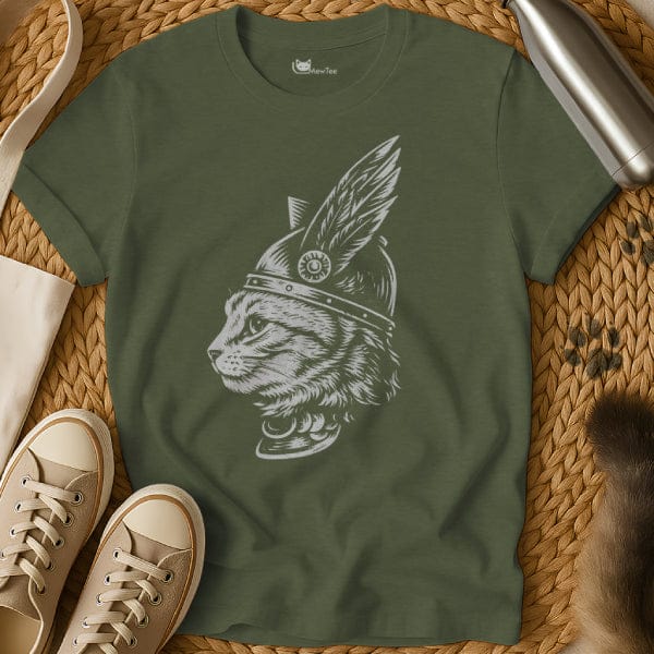 MewTee Military Green / S Roman Cat Shirt