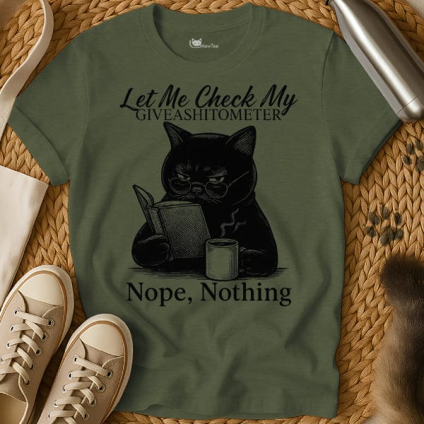 MewTee Military Green / S Sarcastic Cat Tee